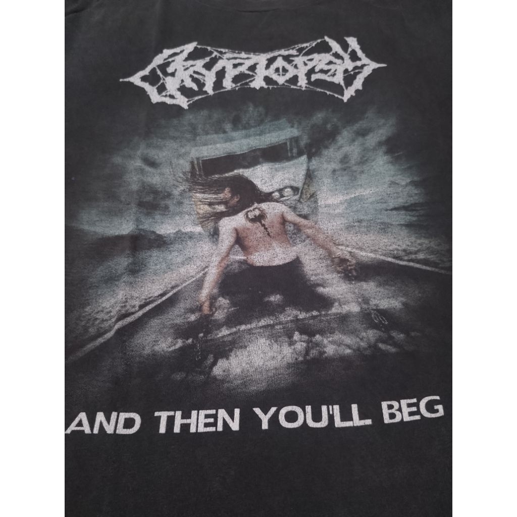baju kaos band cryptopsy vintage 2000 by volcom