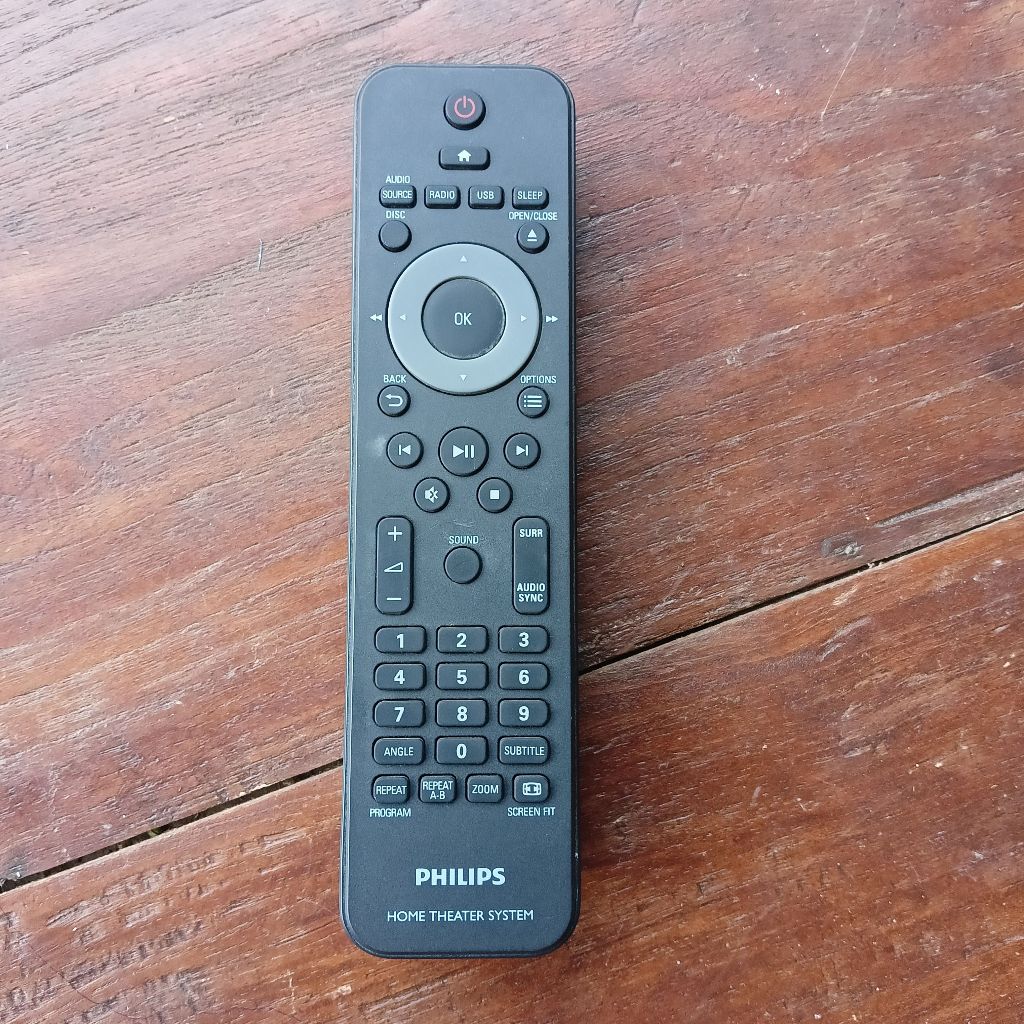 Remote home theater Philips bekas normal original