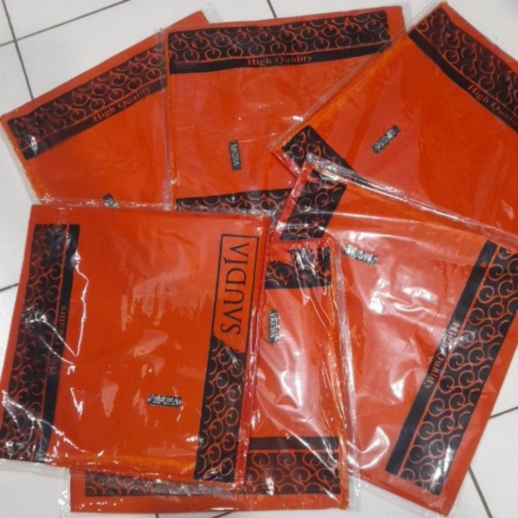 Hijab/jilbab/segi empat rawis/warna orange/ready stok/seragam Kabupaten