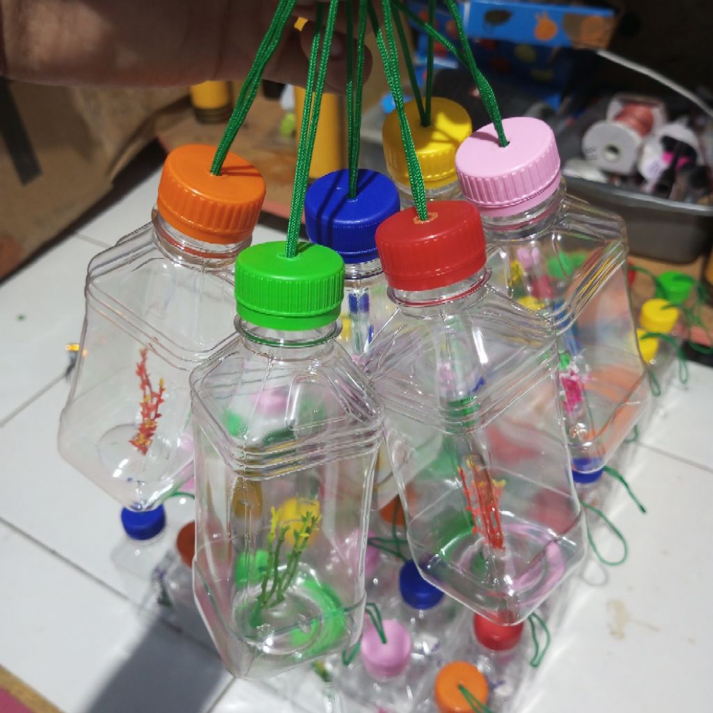 AQUARIUM mini botol ikan cupang & ikan kecil lain nya