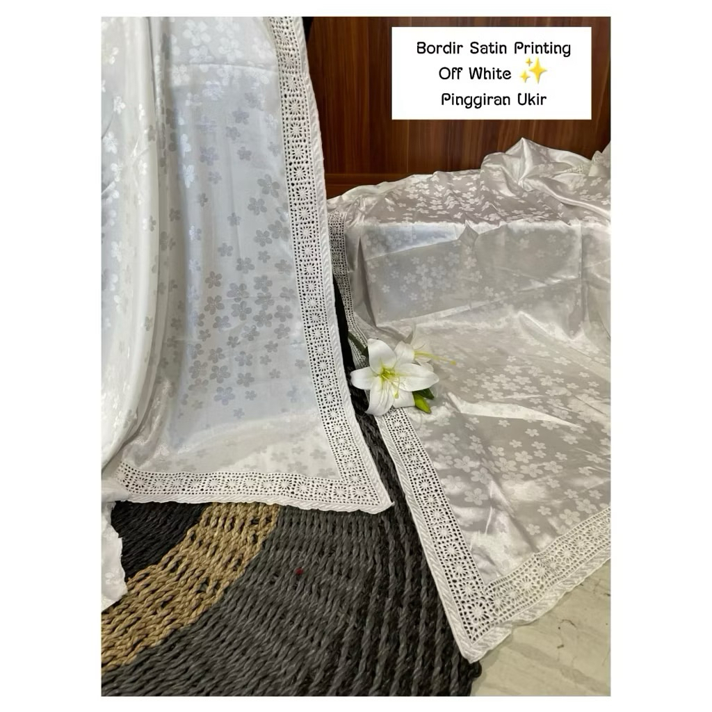 KAIN KEBAYA SIFON YORYU 3D BORDIR//KAIN KEBAYA