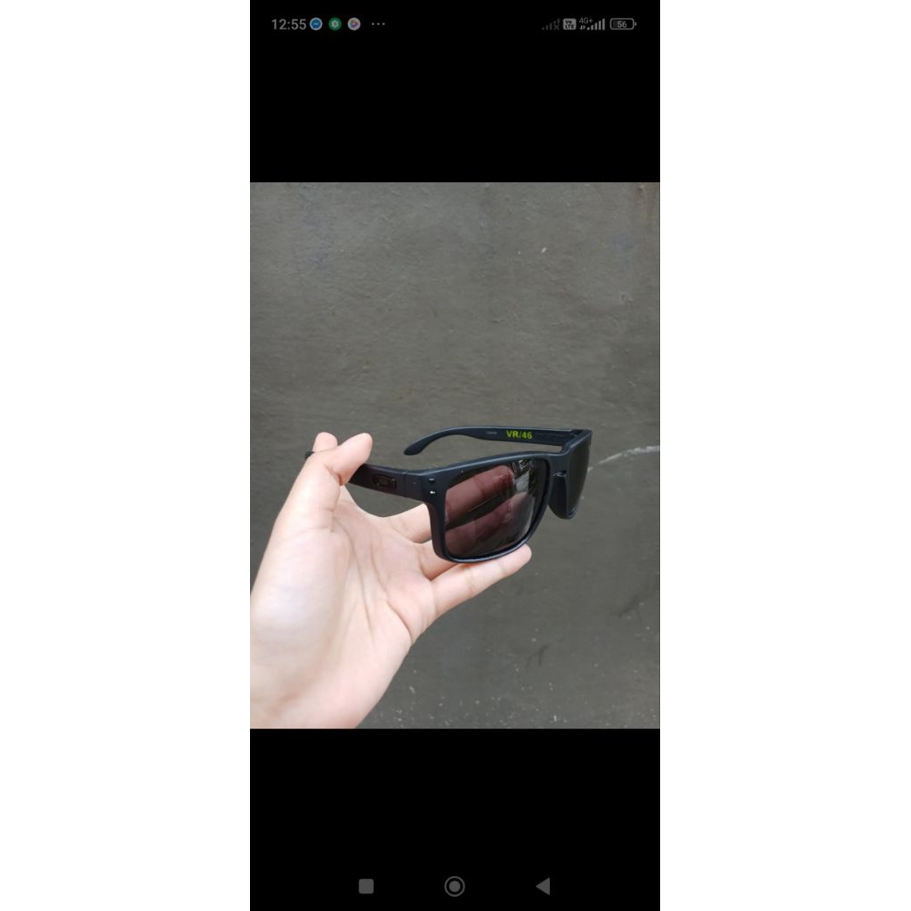 kacamata sporty fullblack vr46