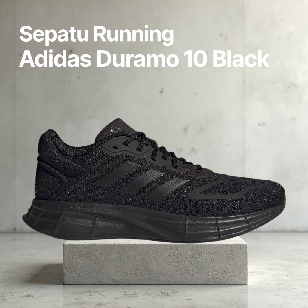 Adidas Duramo 10 Full Black Running Shoes Men