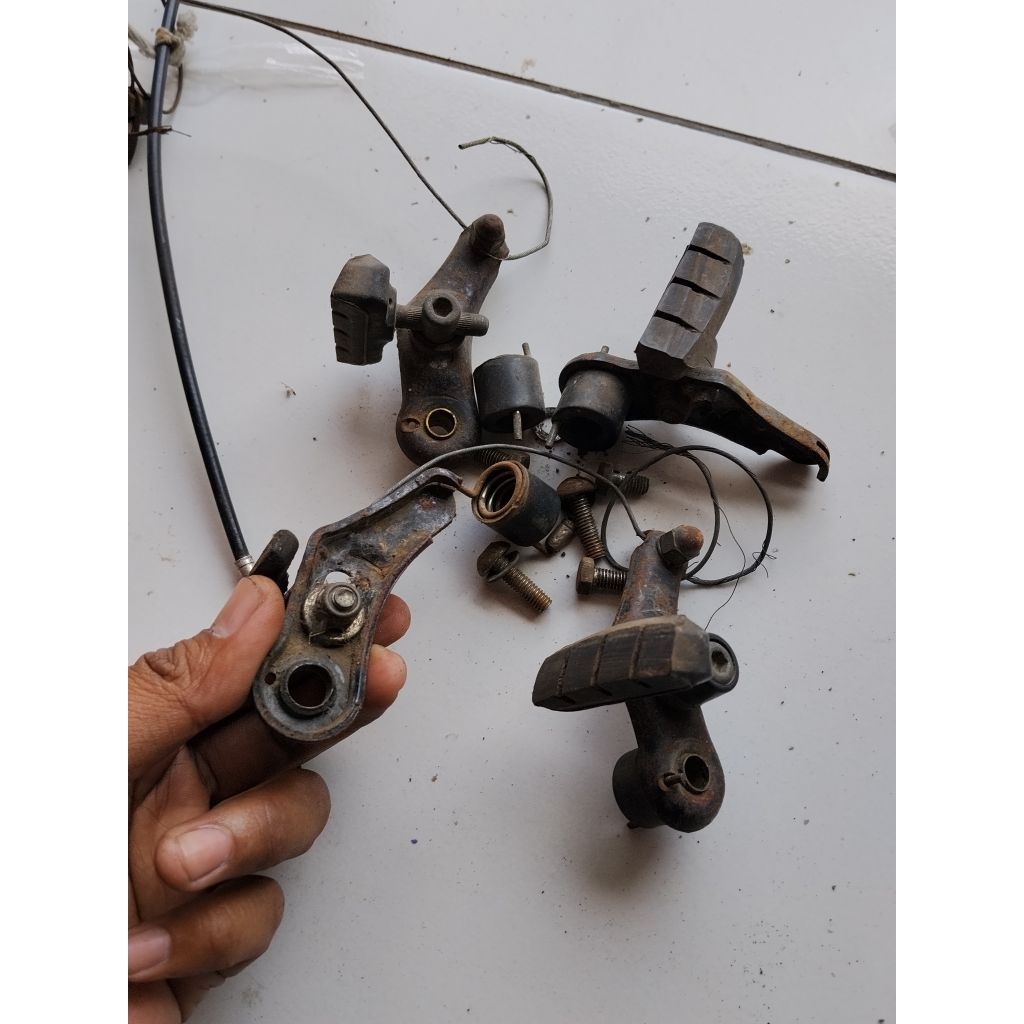 Rem Cantilever Sepeda Federal Jadul material besi antik real pict