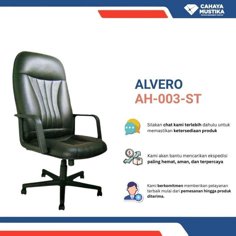 Jual Kursi Manager/Kursi Kantor/Kursi Kerja Putar/Kursi Putar Murah AH-003-ST di Malang