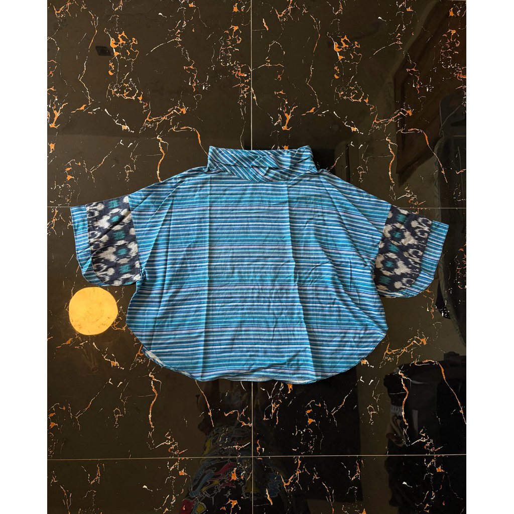 PL BATIK MOTIF LURIK ATASAN KEBAYA MODERN CROP TOP ETNIK
