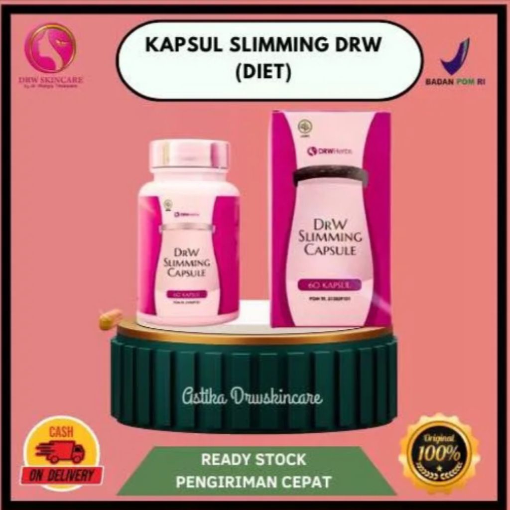 READY STOK DRW Pelangsing Badan KAPSUL DIET DRW Slimming capsule ampuh menurunkan berat badan ORIGIN