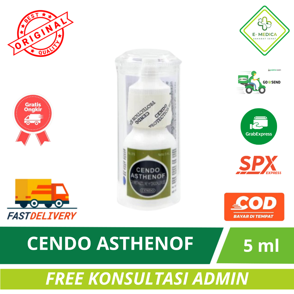 Cendo Asthenof 15 mg Eye Drops 5 ml - Obat Tetes Mata untuk Iritasi Mata Ringan