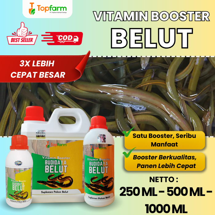 Vitamin Booster Belut/ Vitamin Ternak Belut/ Vitamin Belut Cepat Besar/ Vitamin Budidaya Belut/ Vita