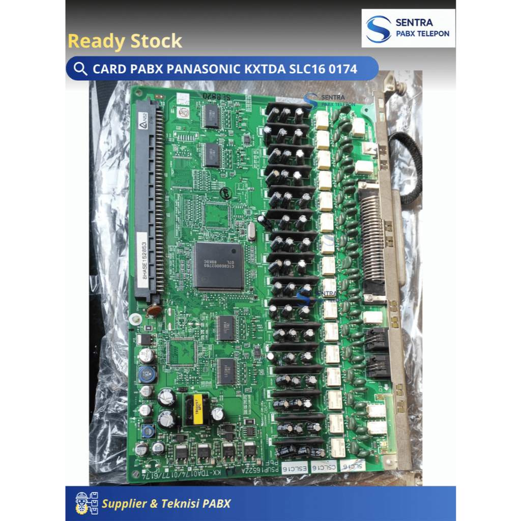 Card PABX Panasonic KX-TDA SLC16 0174 | 16 Port Extension Analog