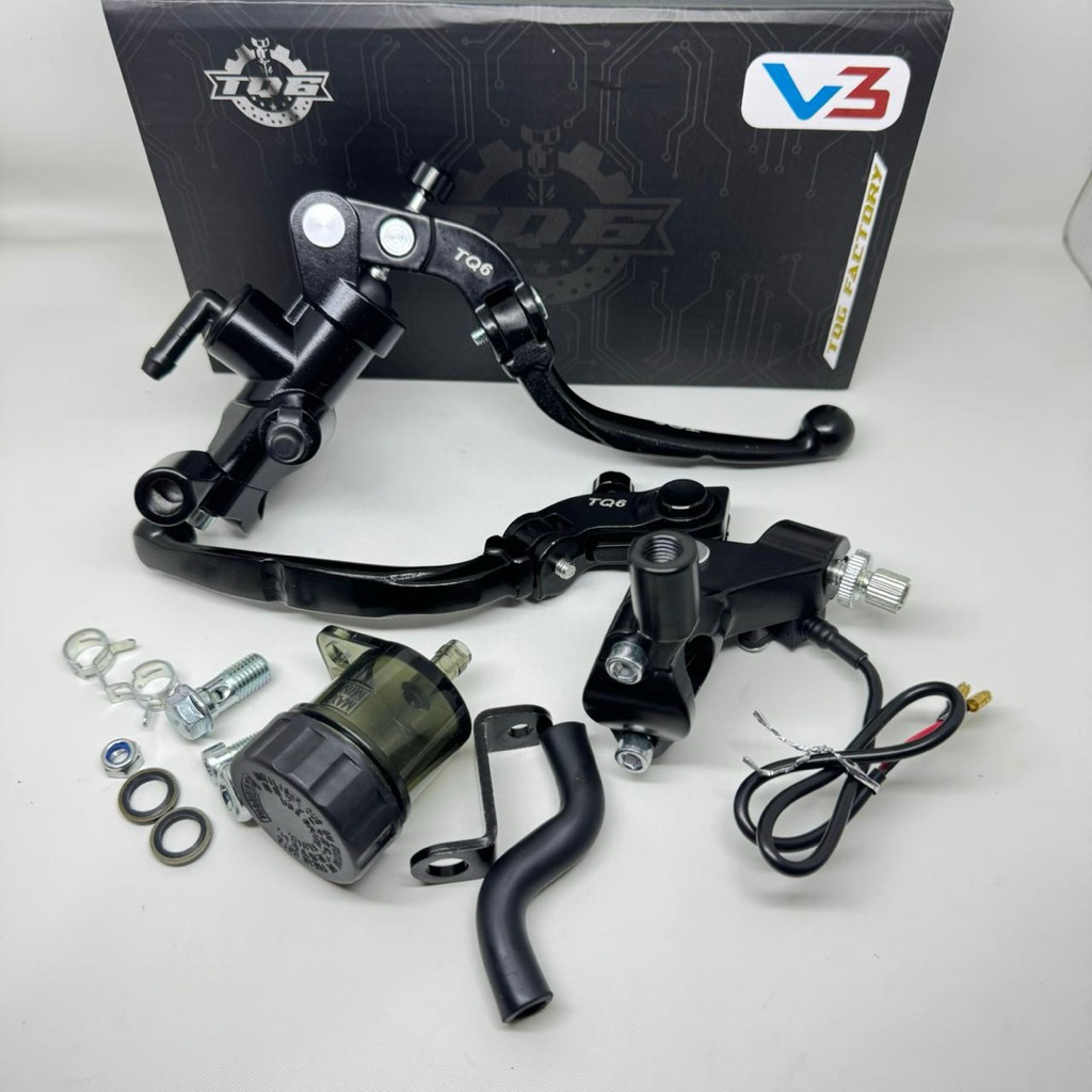 Master Rem Set Handle Kopling / Rem TQ6 V3 Radial Accosato RCB S1 Lipat Full CNC/Set Master Rem Moto