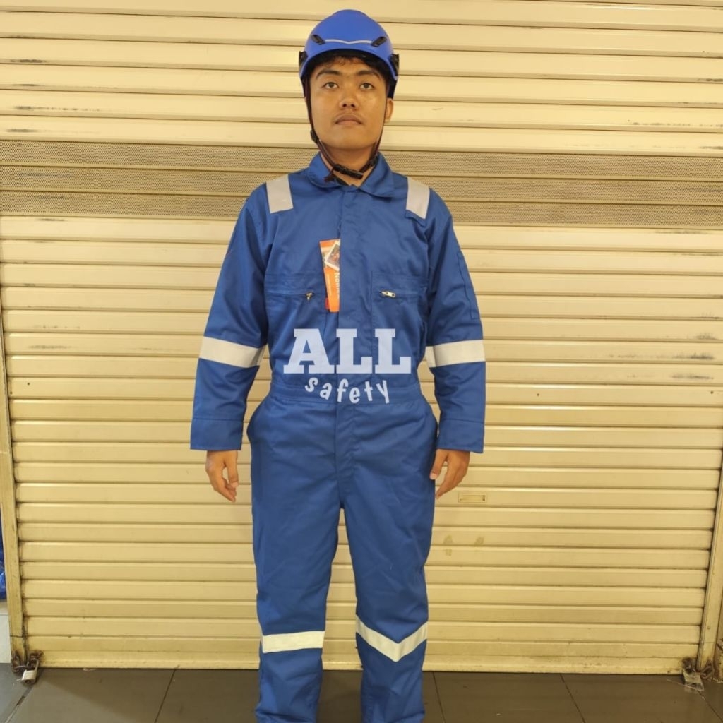 Coverall Nomex DUPONT warna biru original100%/terusan Nomex DUPONT warna biru murah berkualitas