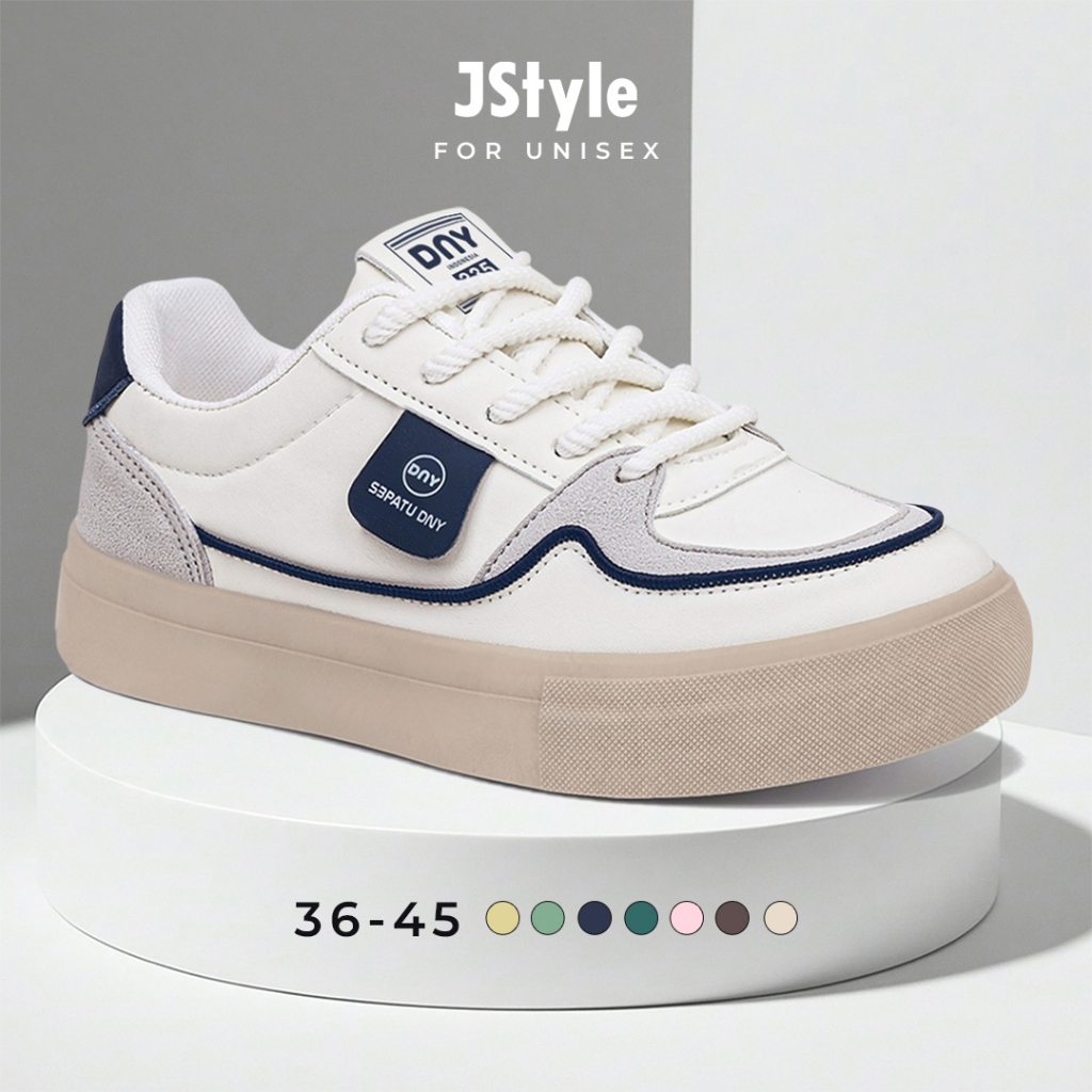 Sepatu DNY Sneakers Perempuan Korean Style Sepatu Olahraga Sneaker Wanita Kekinian SP-335A