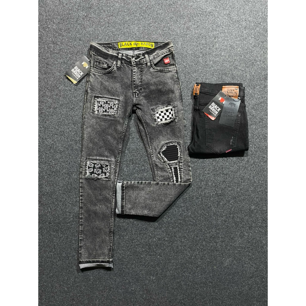 RUCAS BJEK R2 CELANA JEANS PNJANG COWK SLIMFIT ORI DISTRO TREND bahan melar & ngaret nyaman di pakai