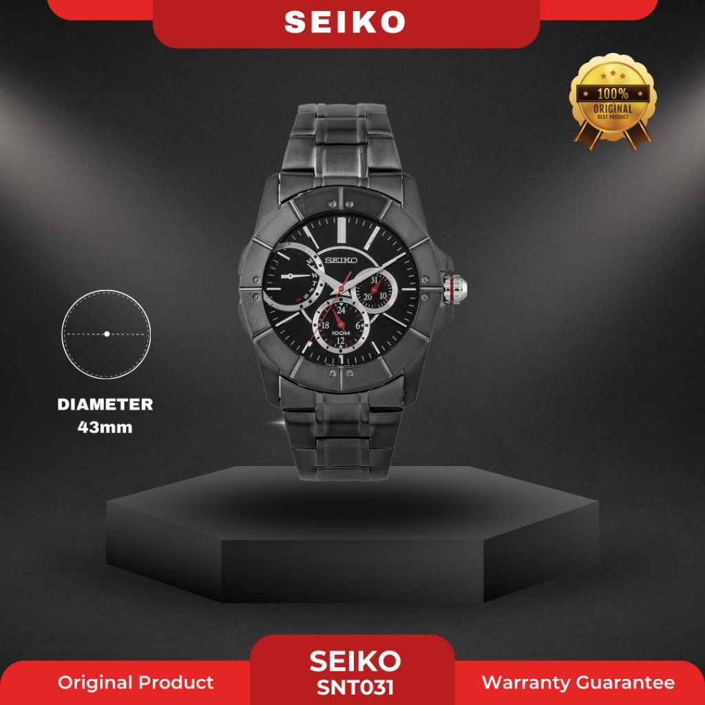 SEIKO SNT031 PRIA ORIGINAL JAM TANGAN COWOK ARLOJI COWOK FASHION