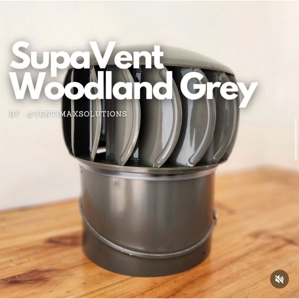 SUPAVENT | TURBIN VENTILATOR WOODLAND GREY | TURBIN RUMAH