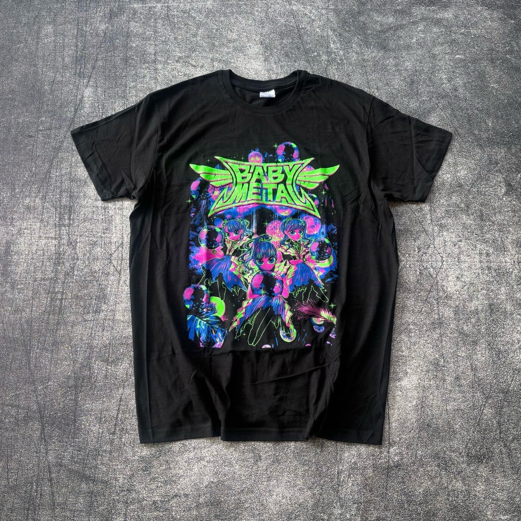 Kaos Band Official Babymetal - Neon Logo