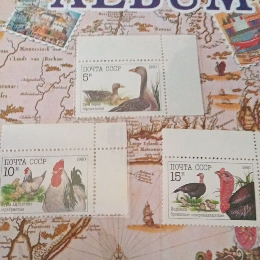 Set lengkap Prangko luar mint seri unggas