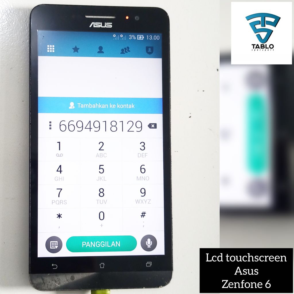 Lcd touchscreen Asus Zenfone 6 T00G original copotan hp