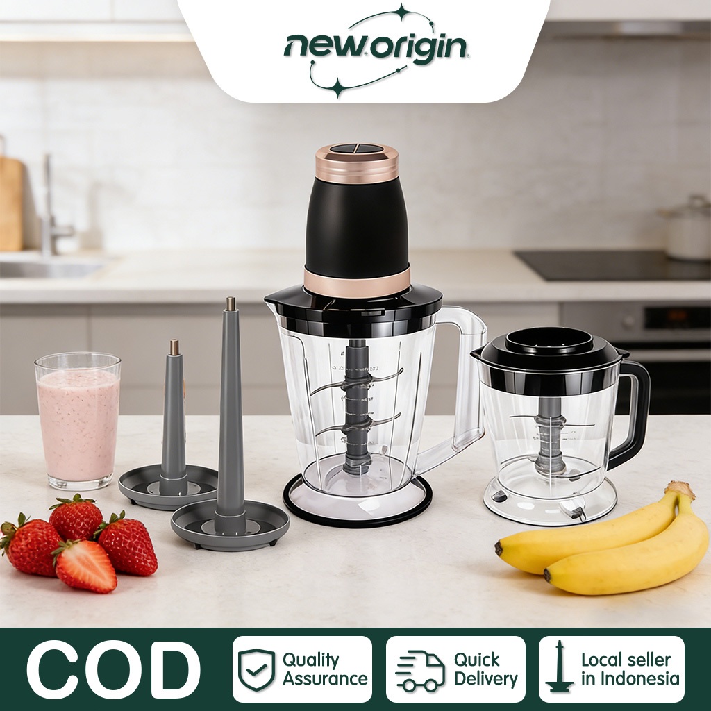 Chopper 2L dan 700ml Blender Multifungsi coper daging dan bumbu food processor coper blender serbagu