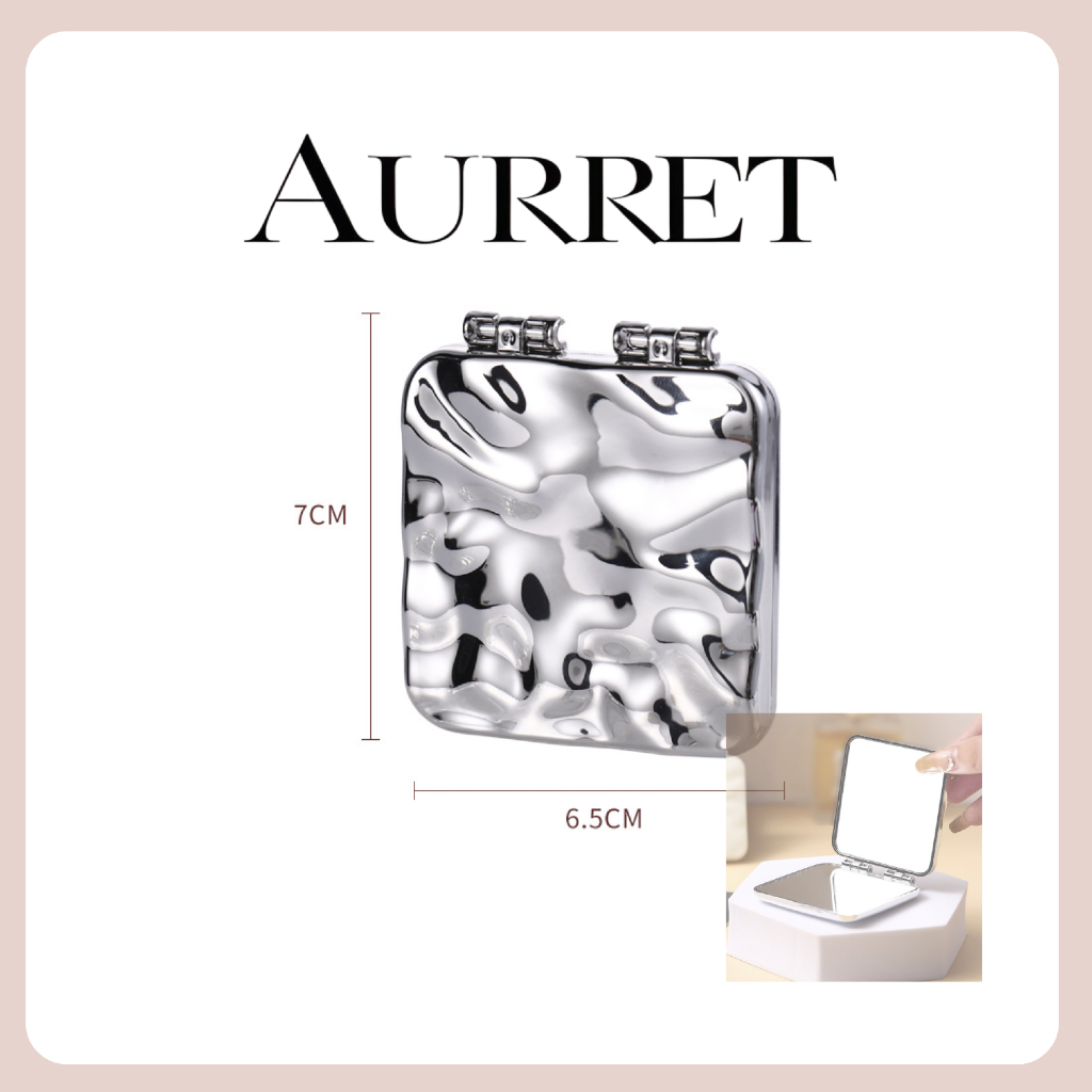 Hand Kaca Mirror Cermin Rias 2 Sisi Korea Mirror Aesthetic