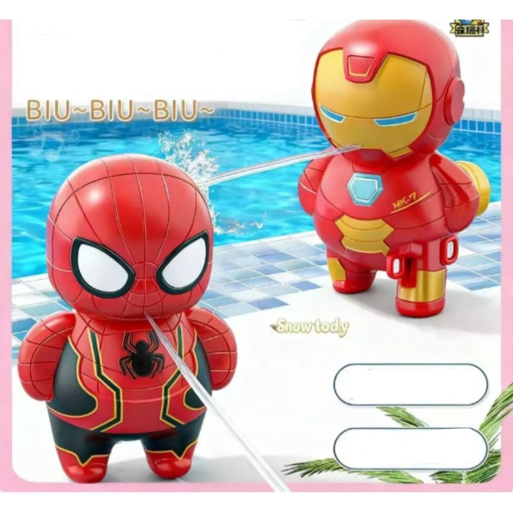 PROMO COD Mainan Figur Pistol Air SpiderMan OU01/Mainan Pistol Air yang Menyenangkan// mainan anak p