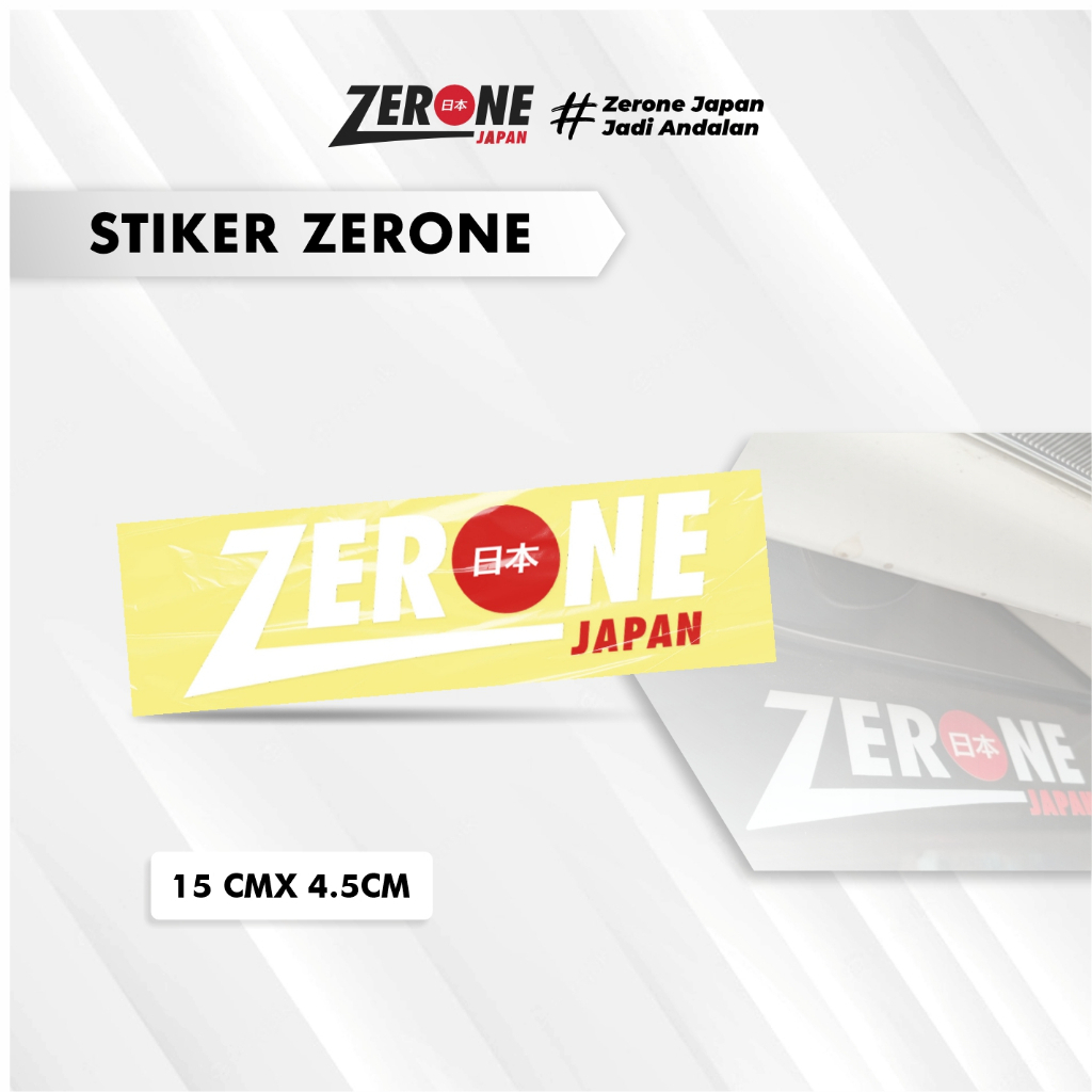 Sticker Eksklusif Zerone Japan ZB1 Autocare Kit