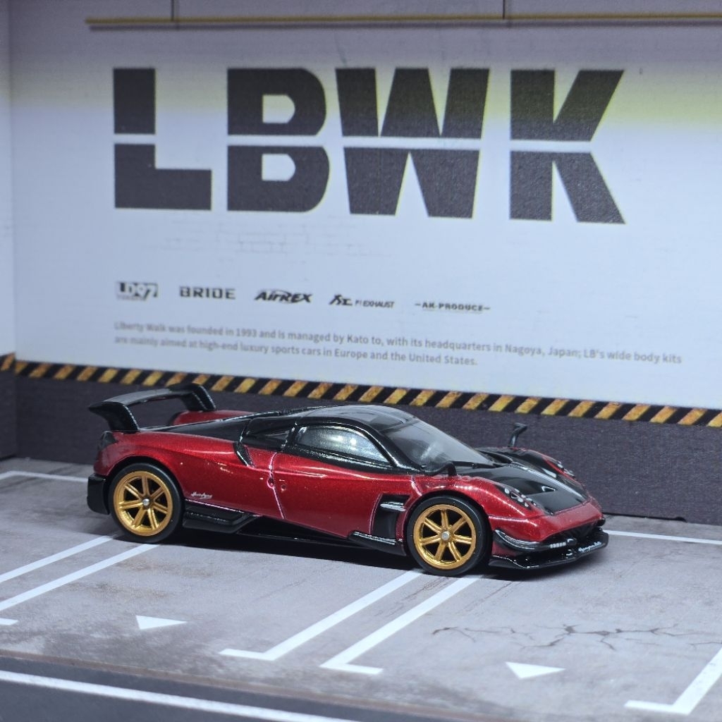 Tarmac Loose 1/64 Pagani Imola Rosso Dubai Red Chase Car