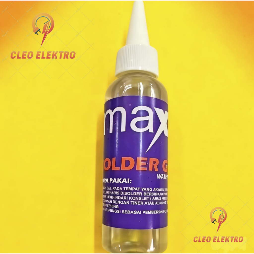 FLUX FLUK SOLDER STAINLESS STEEL MAX SOLDER GEL WATER BASE 100ml