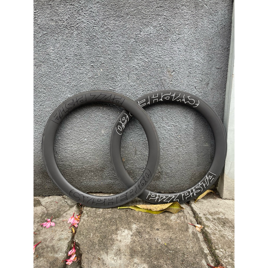 Rim Pizz Cypher Carbon 60mm 700C 32H – Velg Fixie Roadbike Full Carbon