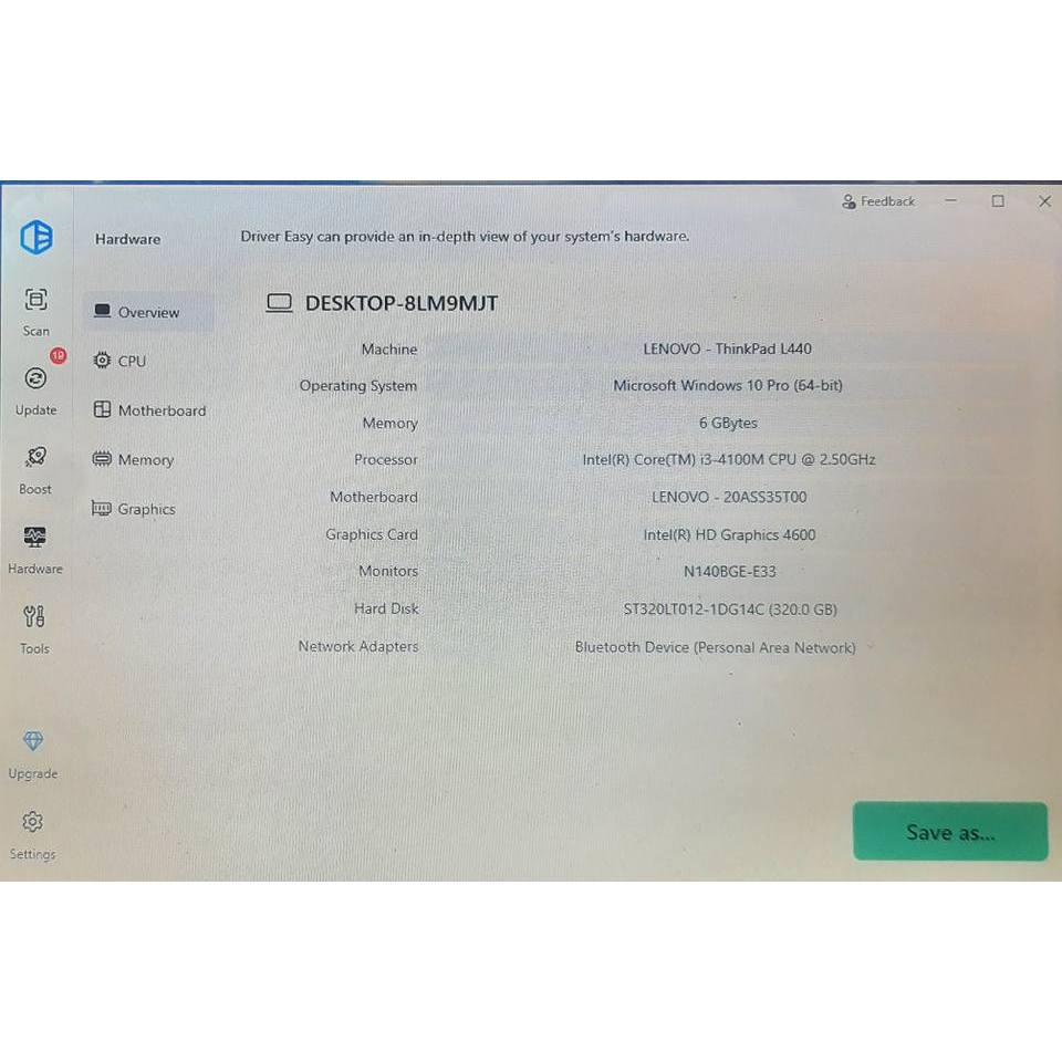 Prosesor Laptop Intel Core I3-4100M 2.5 GHz Processor Gen 4 SR1HB