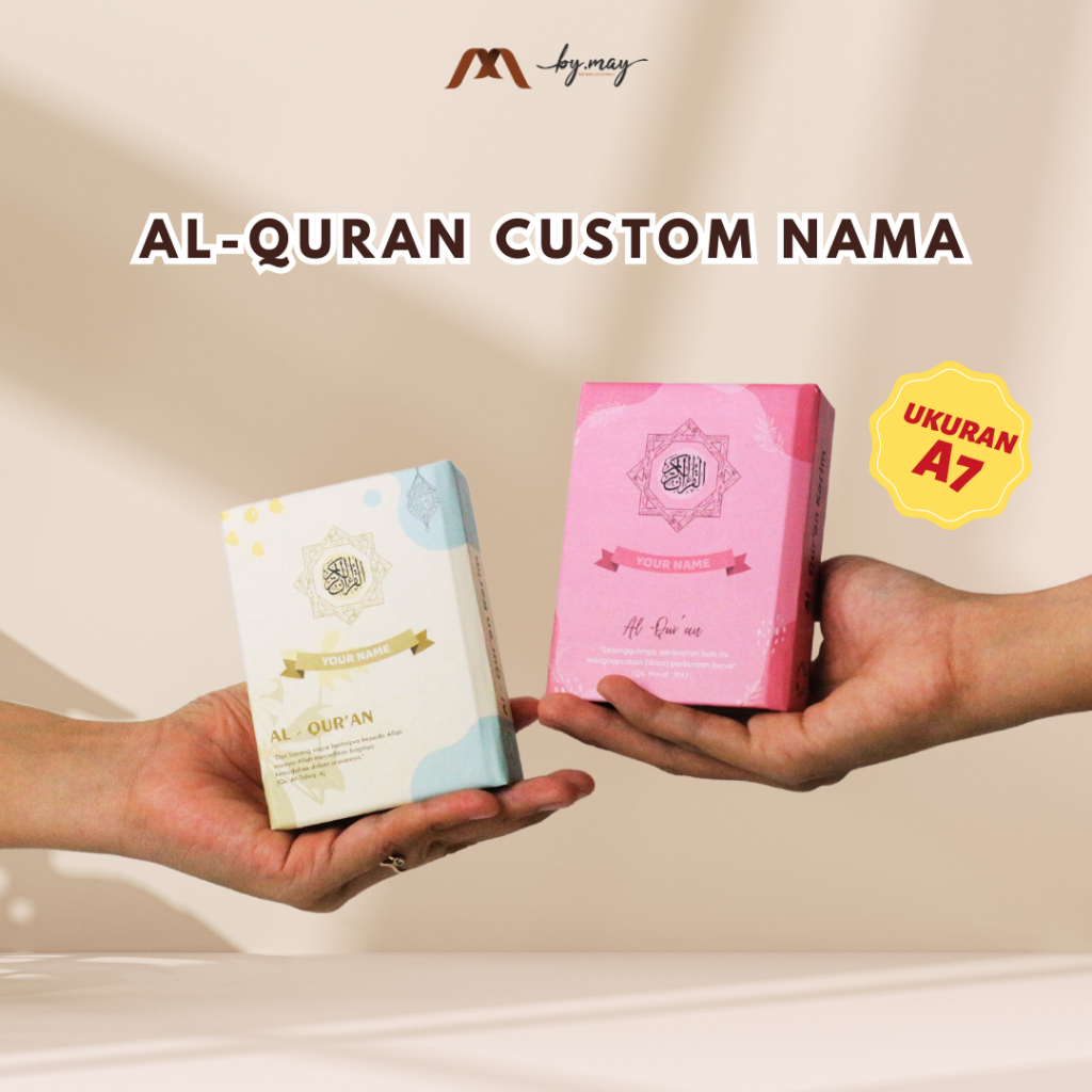 Al-Quran Mini A7 Custom Nama Non Terjemah - by.may official
