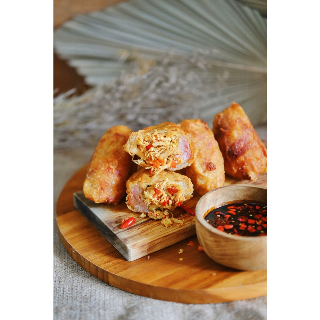 TAHU AYAM SUWIR (Tahu Dimsum Isi Ayam Suwir Pedas) (kemasan vacuum frozen) *PO*