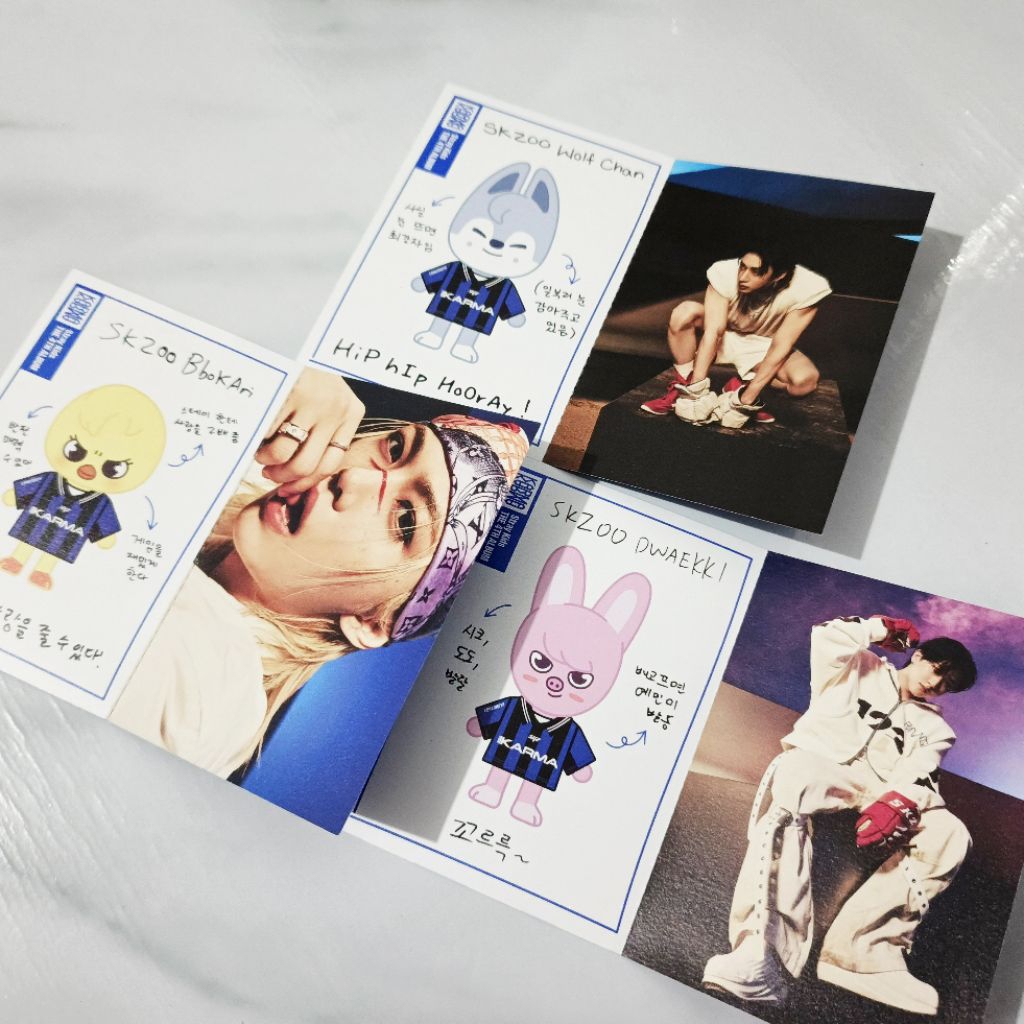 [OFFICIAL] Skzoo Karma Profile Card Wolfchan Bbokari Dwaekki