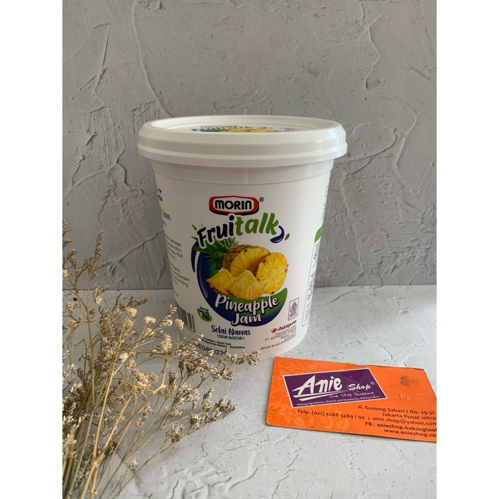 morin fruitalk pineapple jam 1kg, selai nanas isian nastar morin 1kg