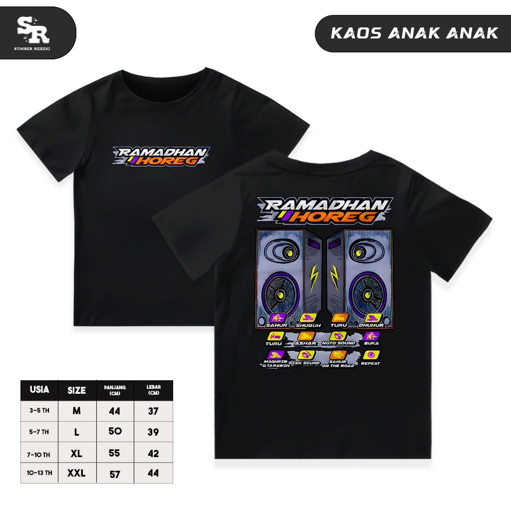 Kaos Anak Sound System Ramadhan Horeg / Kaos Anak Sound System Ramadhan Horeg