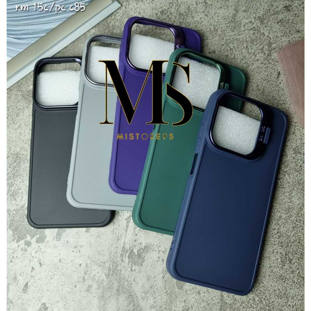 case redmi 15 redmi 15c poco c85 soft case macaron kick stand case