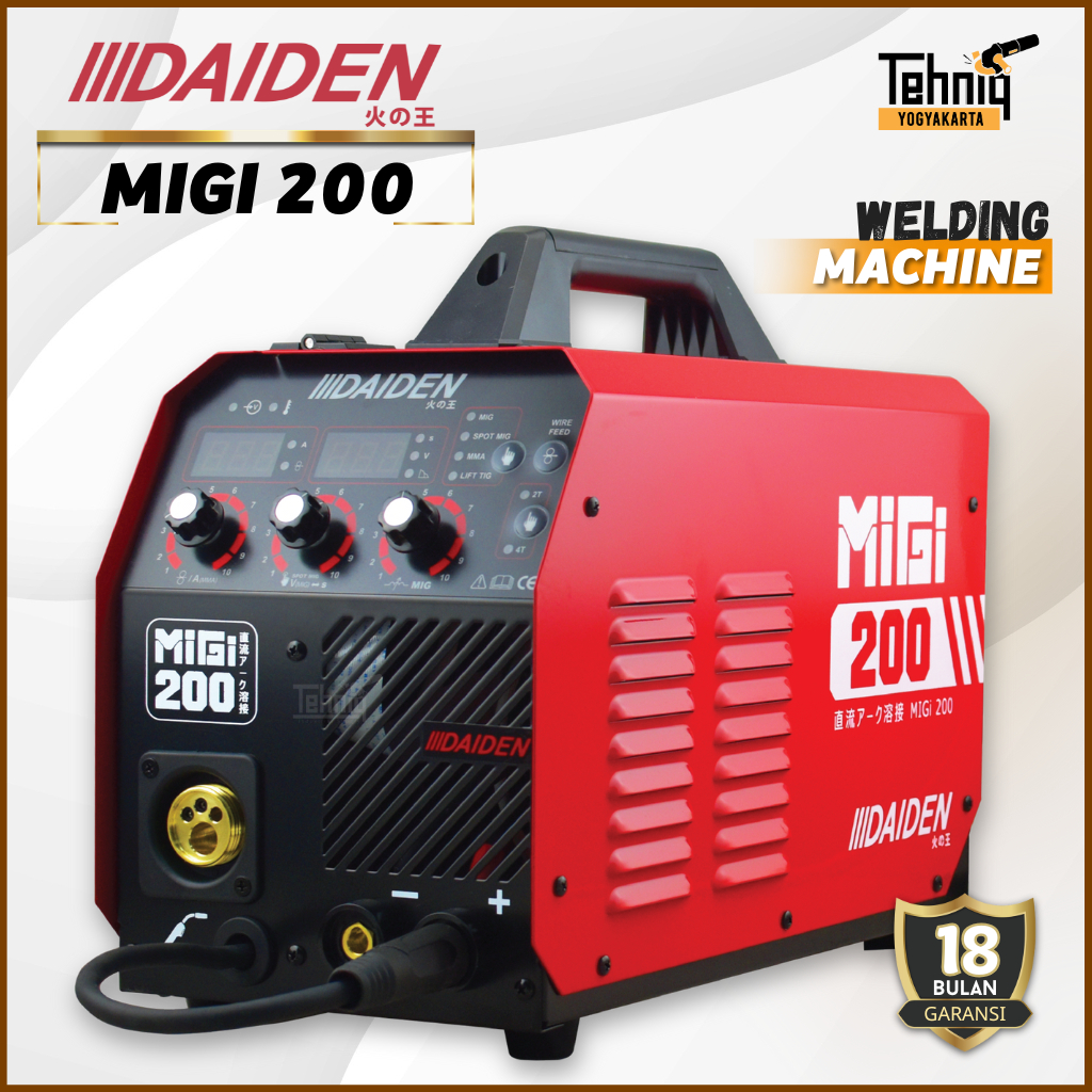 Mesin las Listrik Daiden MIGi 200 Trafo Las