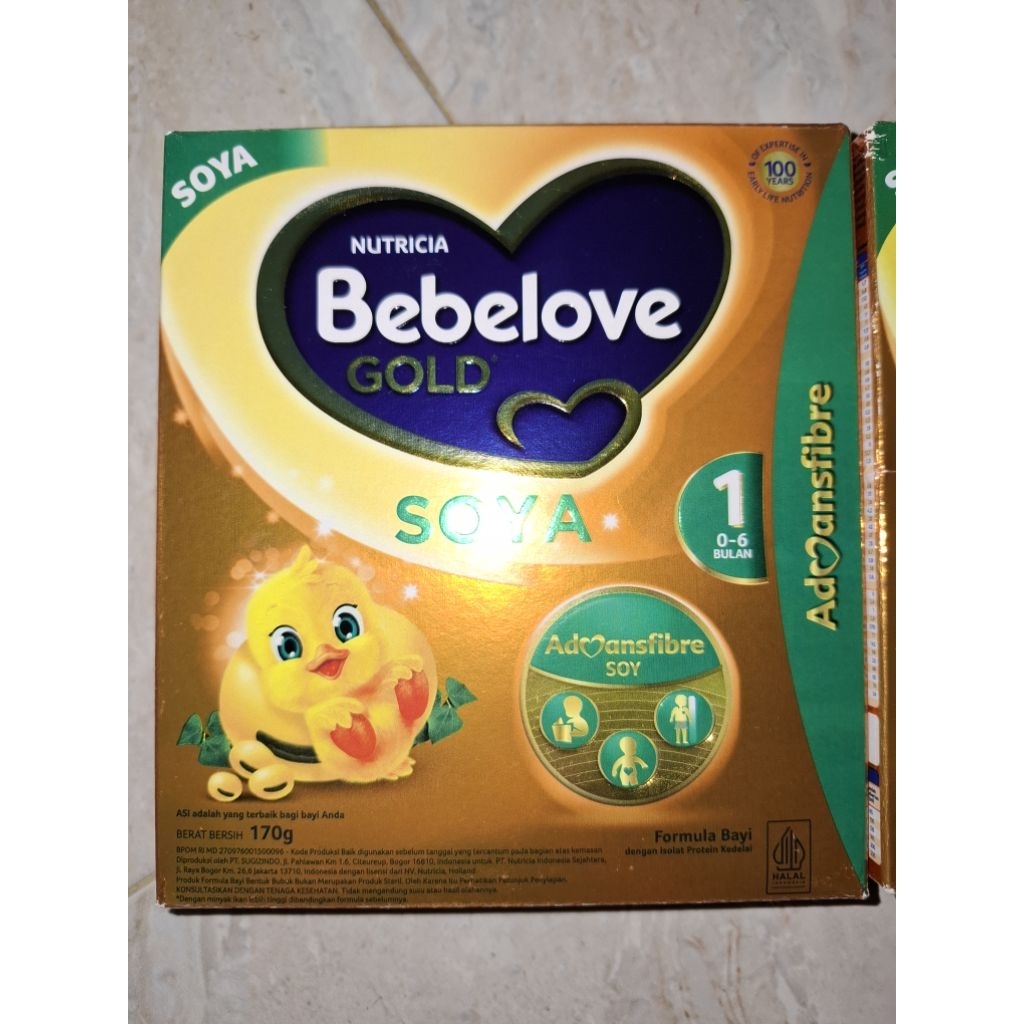 Bebelove Gold Soya 1 & 2- Formula Soya Bayi Bubuk 0-6 & 6-12 Bulan