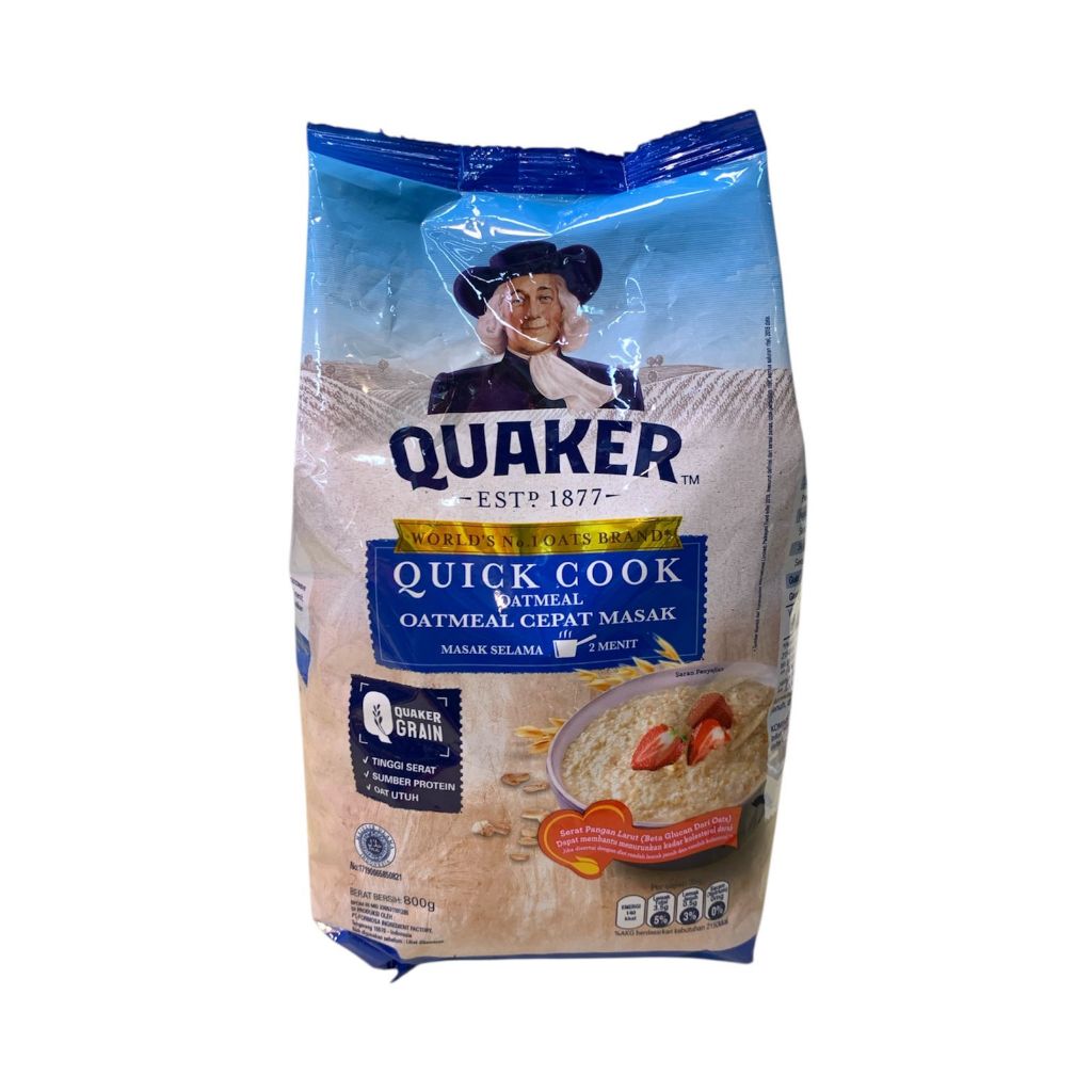 QUAKER QUICK COOK OATMEAL 800GR