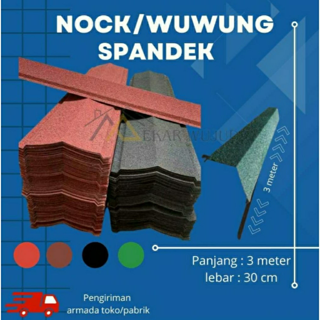 Nok wuwung spandek pasir panjang 3 meter langsung pabrik