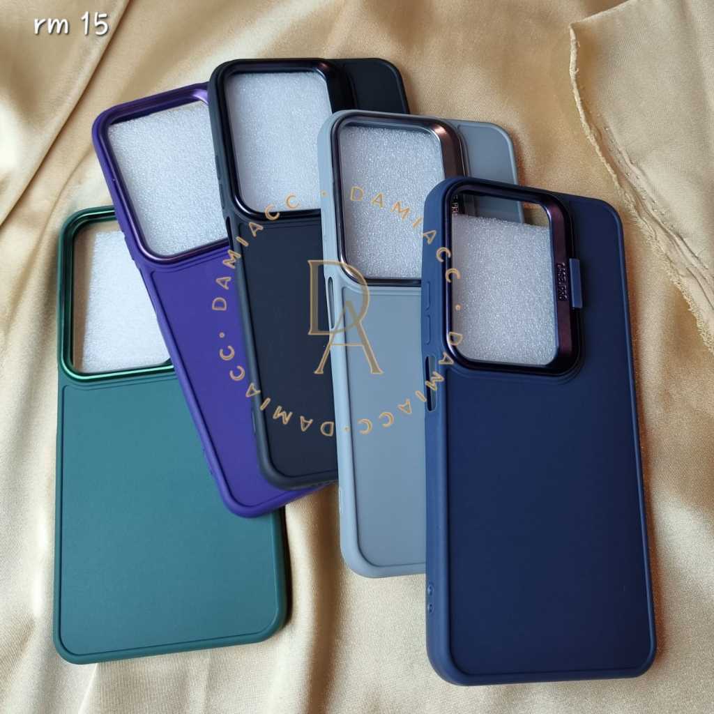case redmi 15c poco c85 redmi 15 kick standing case macaron case ring chrome