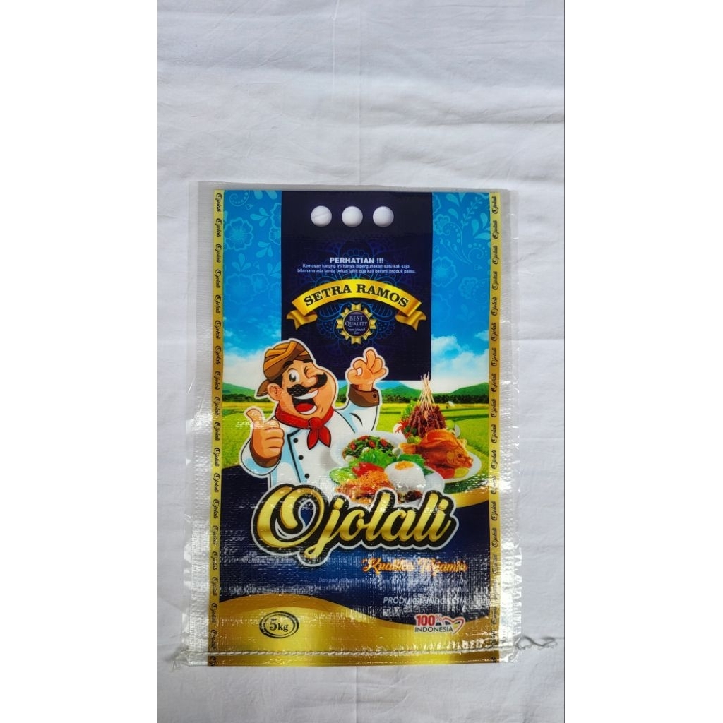 Karung Beras Laminasi Merk OJOLALI 5kg