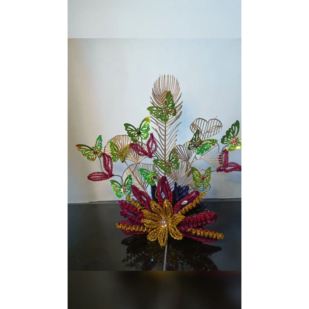 Headpiece Mayoret,Topi mayoret,drumband,Fashion show