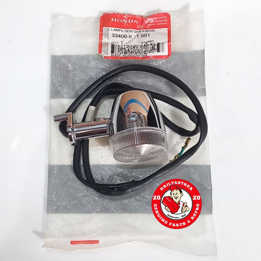 LAMPU SEIN RITING DEPAN KANAN HONDA SCOOPY KARBU KARBURATOR ORIGIMAL ORI AHM STANLEY 33400-KYT-901