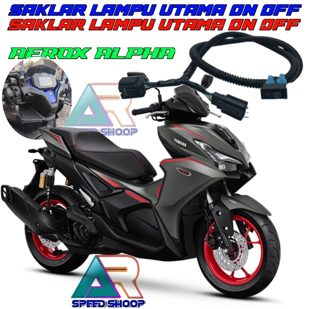 Saklar Lampu Utama Aerox Alpha On Off Lampu Utama