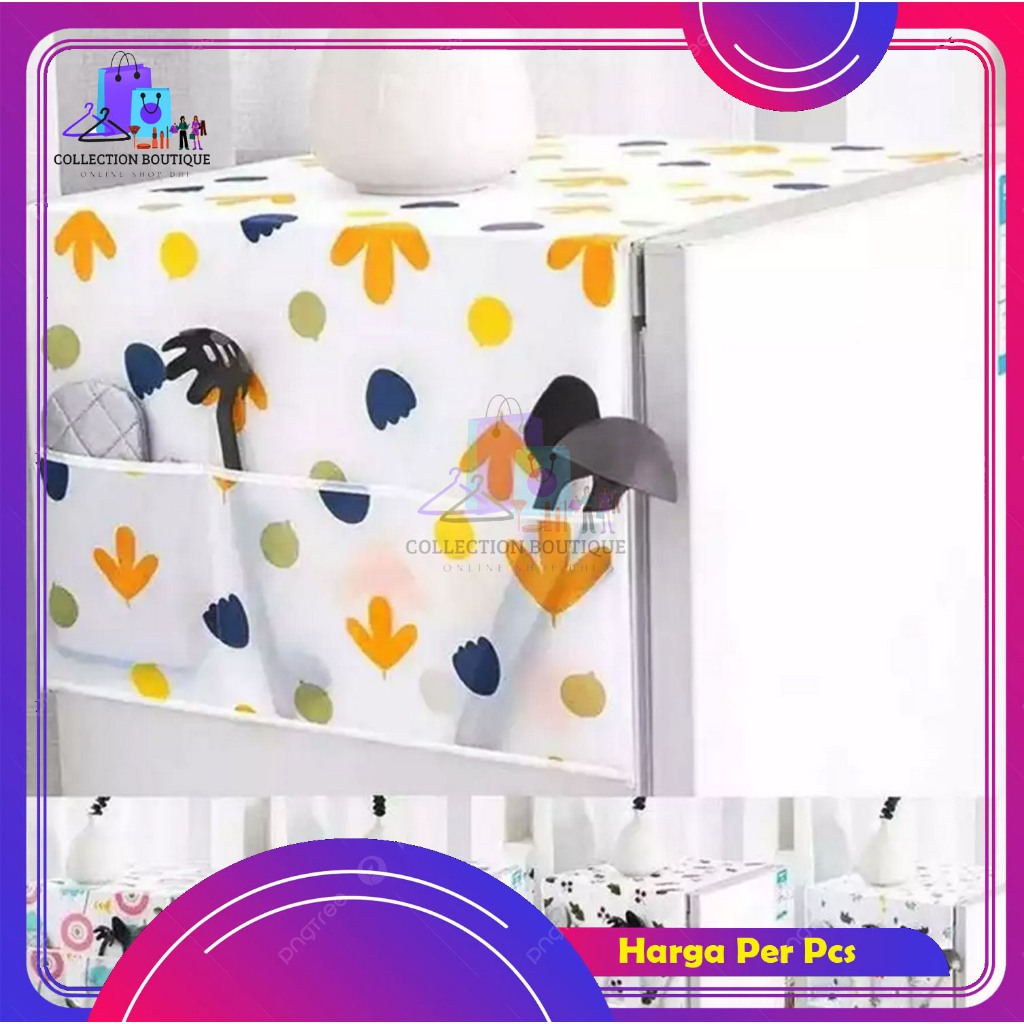 Alas Kulkas Cover Kulkas Taplak Kulkas Penutup Cover Kulkas