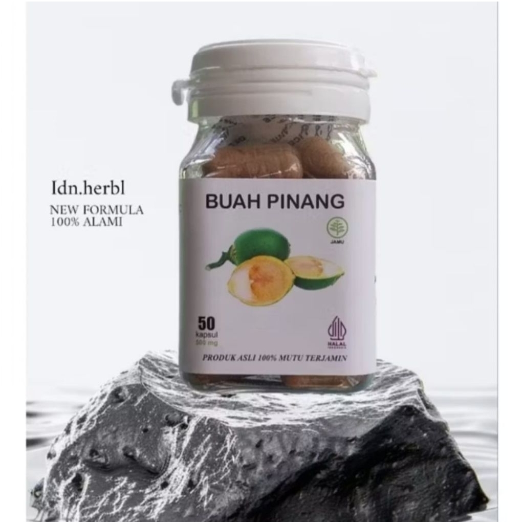 KAPSUL PINANG MUDA ORIGINAL HBL 50KAPSUL kapsul pinang 100% alami menjamin khasiatnya