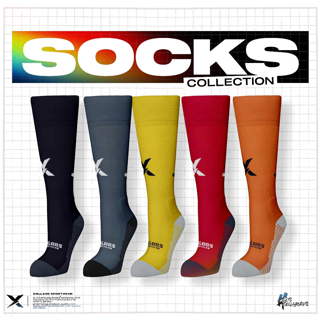 XCollabs Panjang Futsal Sepakbola Kaos kaki Premium High Quality