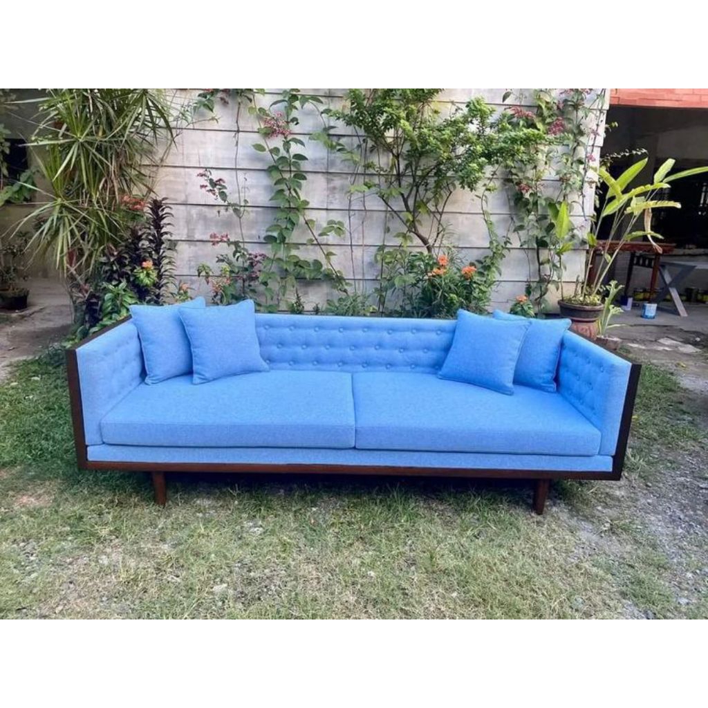 sofa bale-bale bangku jok busa jati sofa kayu jati Jepara